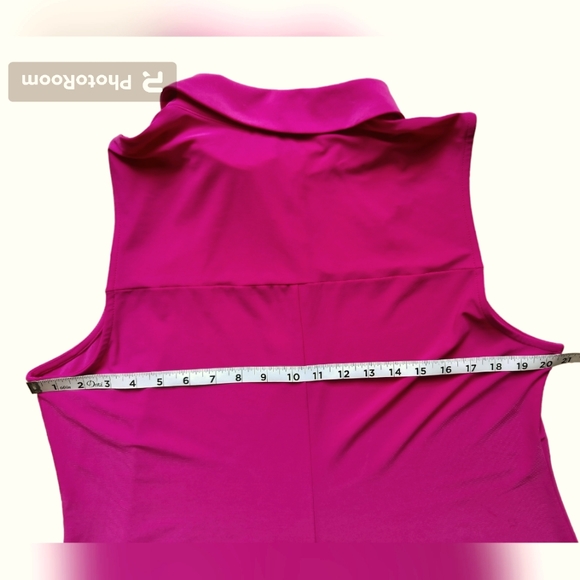 New MSK hot pink sleeveless midi dress size XL - Picture 8 of 11